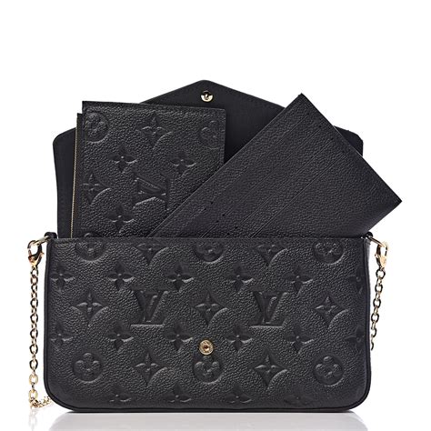 louis vuitton felicie pochette black.